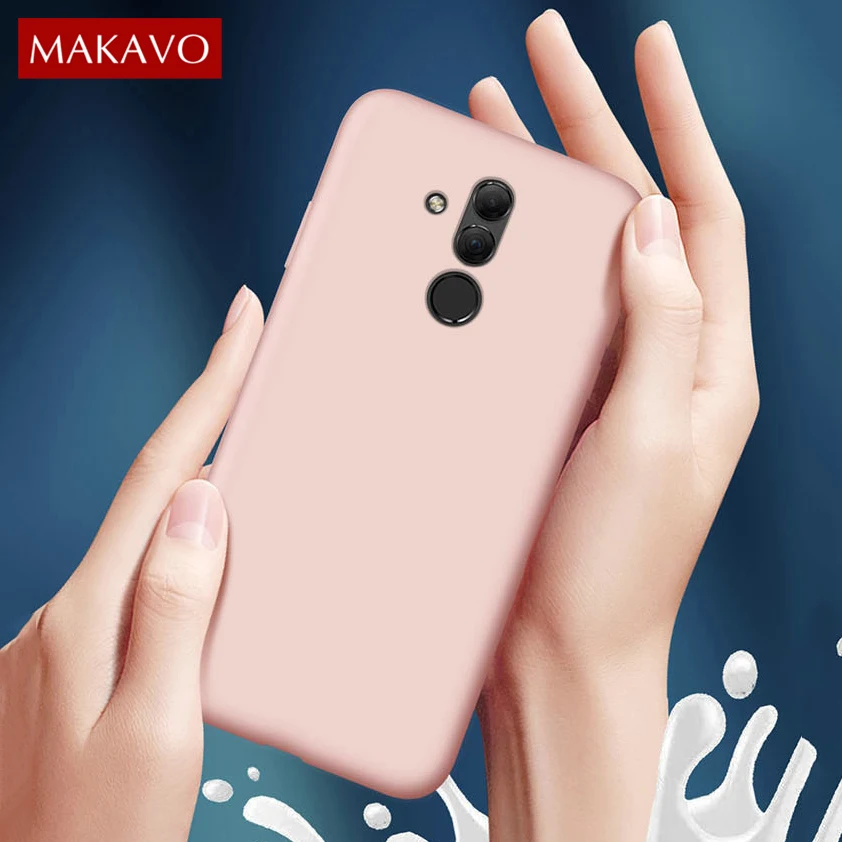 Чехол для Huawei Mate 20 Lite Mate20 lite жидкий силикон тонкая мягкая матовая задняя крышка Pro