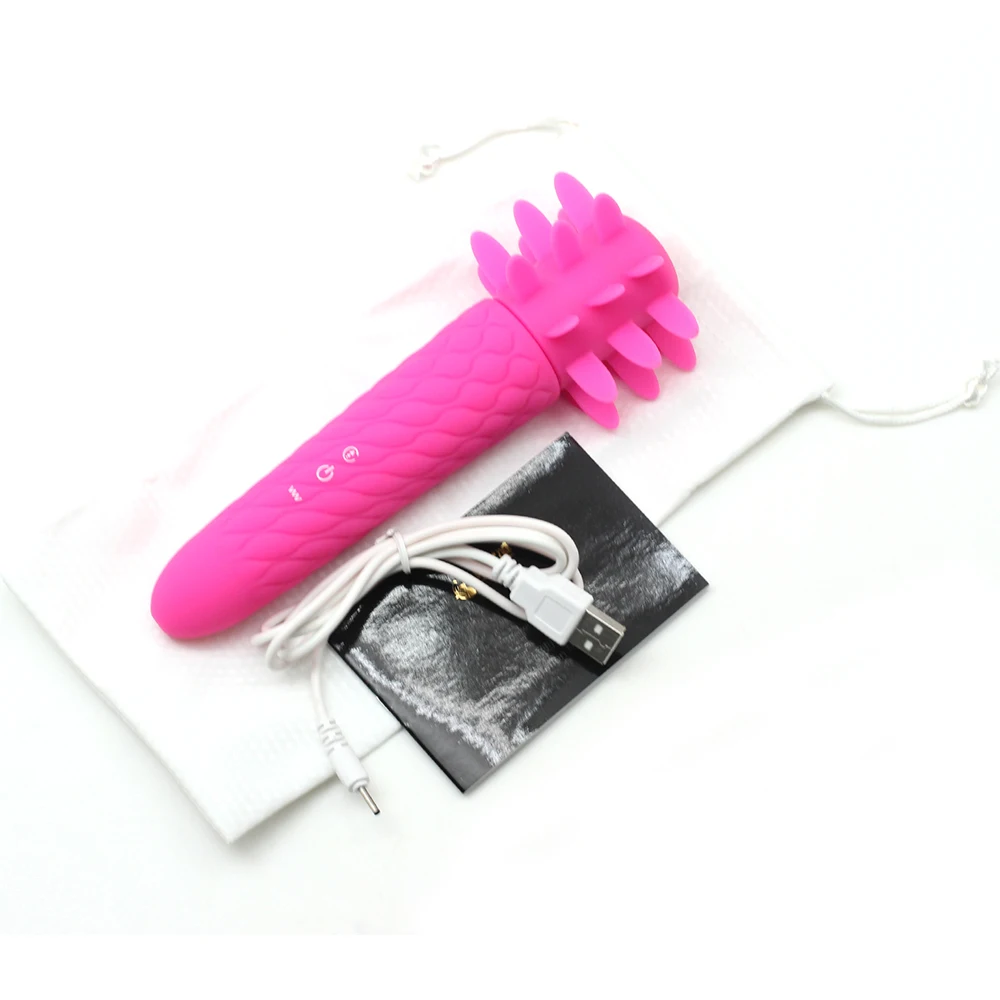 Smspade вибраторы массажер вибрация и поворот Имитация языка лижет взрослых