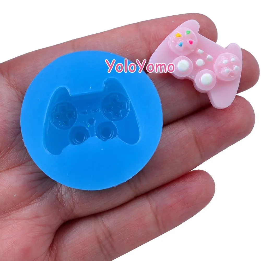 F421YL 27,6 мм игровой контроллер Гибкая силиконовая форма-десерт, украшение торта, помадка, жевательная паста, скрапбукинг, полимерная глина