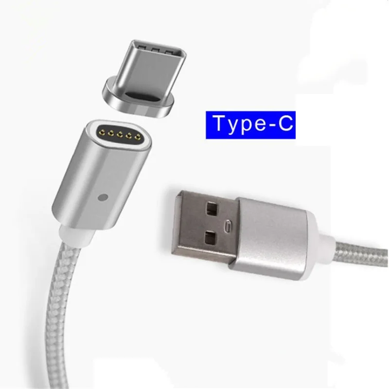Магнитный зарядный кабель типа C для Samsung S8 Plus Micro USB зарядное устройство Магнит Type