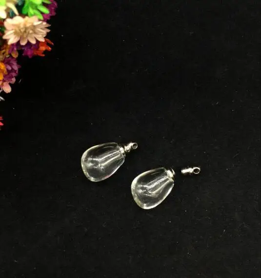 50 шт./лот ожерелье в форме крошечных ножек подвески стеклянный кристалл духи