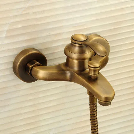 Античные матовые латунные Смесители для ванны настенный смеситель раковины в