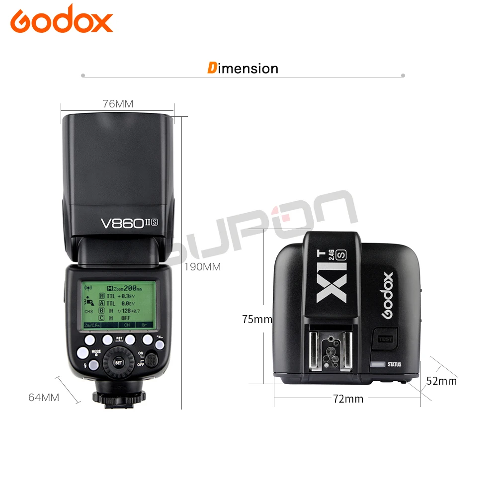 Godox 2 * V860IIS Вспышка speedlite TTL HSS 4G литий ионная батарея + фототриггер для Sony A6500 A7 A6000 A58