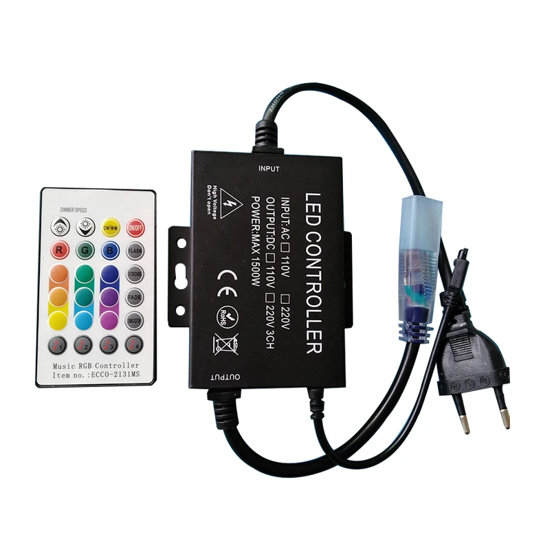 Светодиодная лента RGB SMD5050 водонепроницаемая AC220 в светодиодный светильник