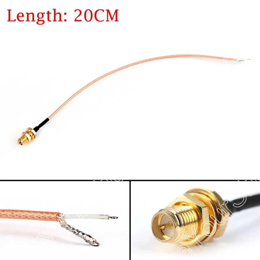 

Распродажа, 20-сантиметровый припой для печатной платы Areyourshop RG178 RP SMA с разъемом «мама» для беспроводного подключения Wi-Fi, низкая потеря, Ja