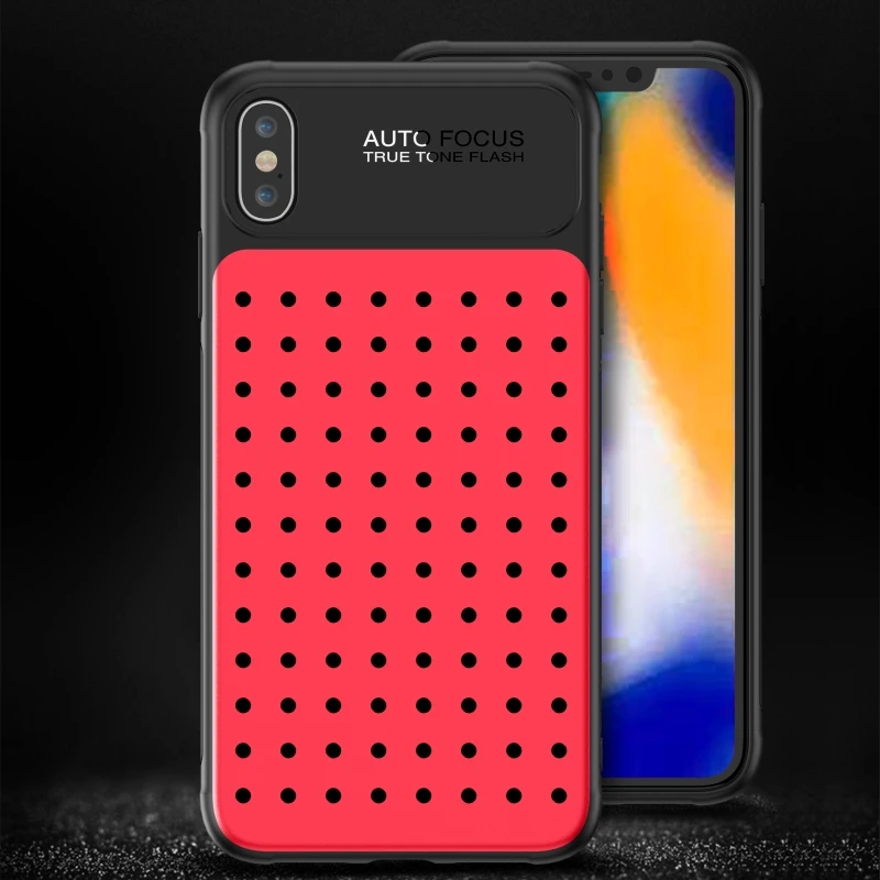 Чехол для телефона HAWEEL iPhone X / XS Max /XR сетчатый дышащий ПК + ТПУ противоударный