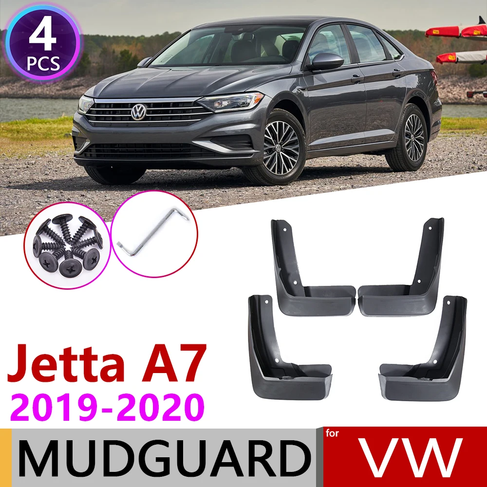 

4PCS Front Rear Car Mudflap for Volkswagen VW Jetta A7 Mk7 7 2019~2020 Fender Mud Flaps Guard Splash Flap Mudguards Accessories