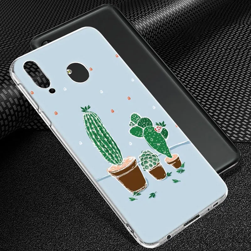 Горячая кактус, листья растений силиконовый чехол для телефона для samsung Galaxy A80 A70 A60 A50 A40 A40S A30 A20E A2CORE M40 Примечание 10 плюс 9 8 5