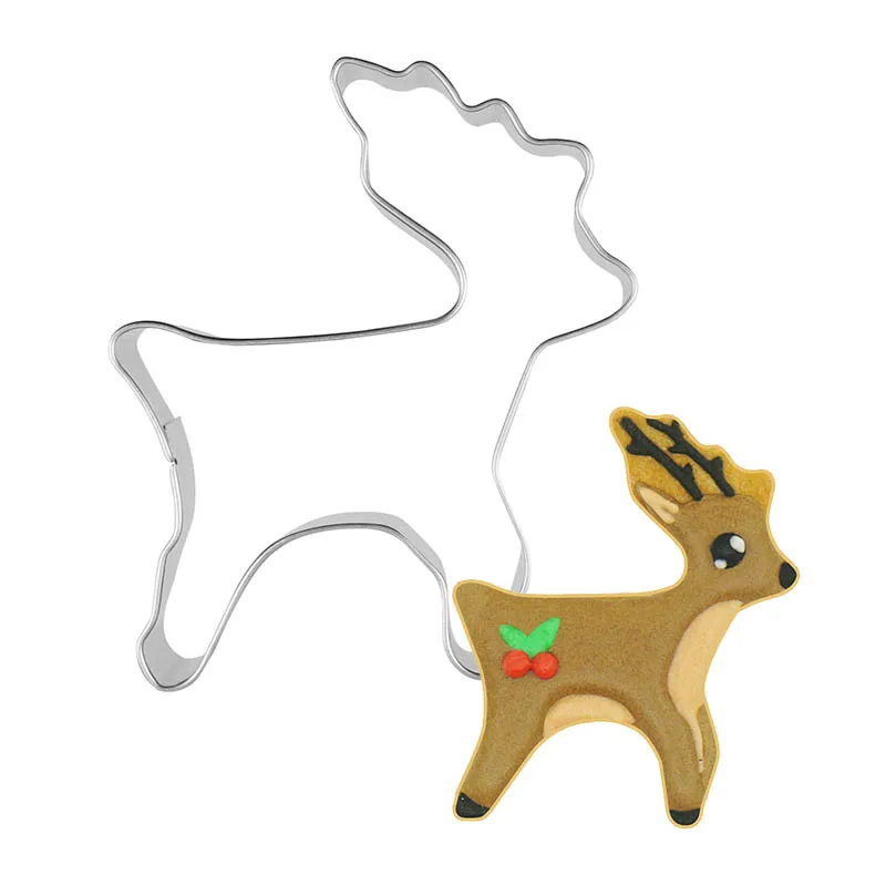 Рождественская выпечка бисквит Фондант Резак Рождественский брикет имбирный