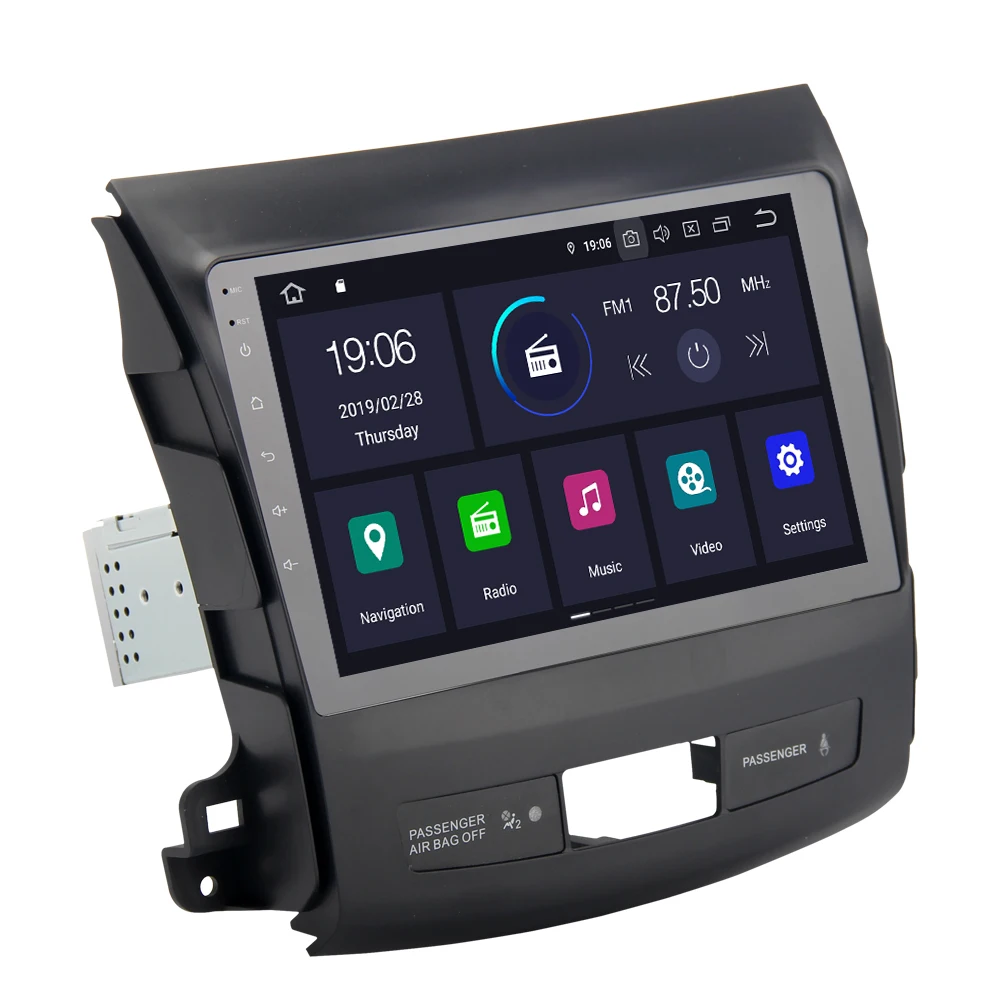 Автомобильный мультимедийный проигрыватель IPS 9 &quot1 Din Android 0 для Mitsubishi Outlander 2008 2009