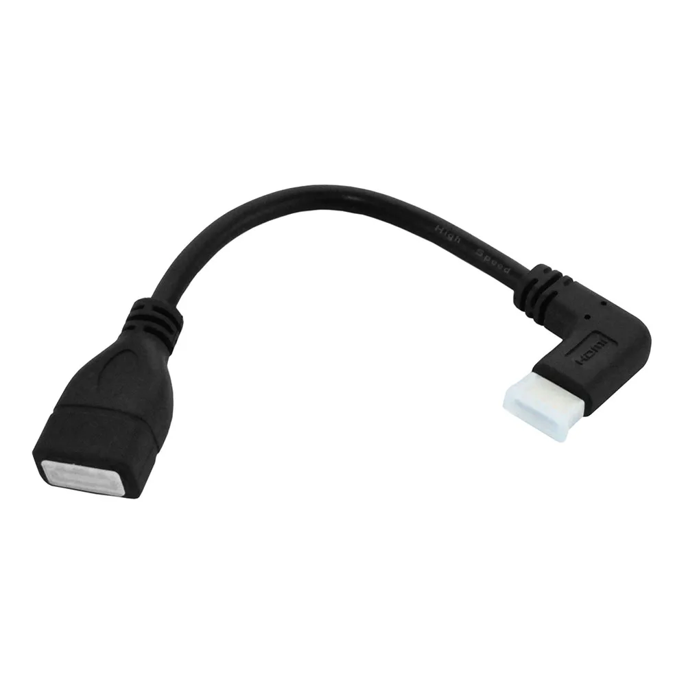 Высокое качество 90 градусов левый Угловой позолоченный мини HDMI к HDMI Женский Кабель мужчин и женщин для HDTV 1080p PS3 Evo htc Vedio
