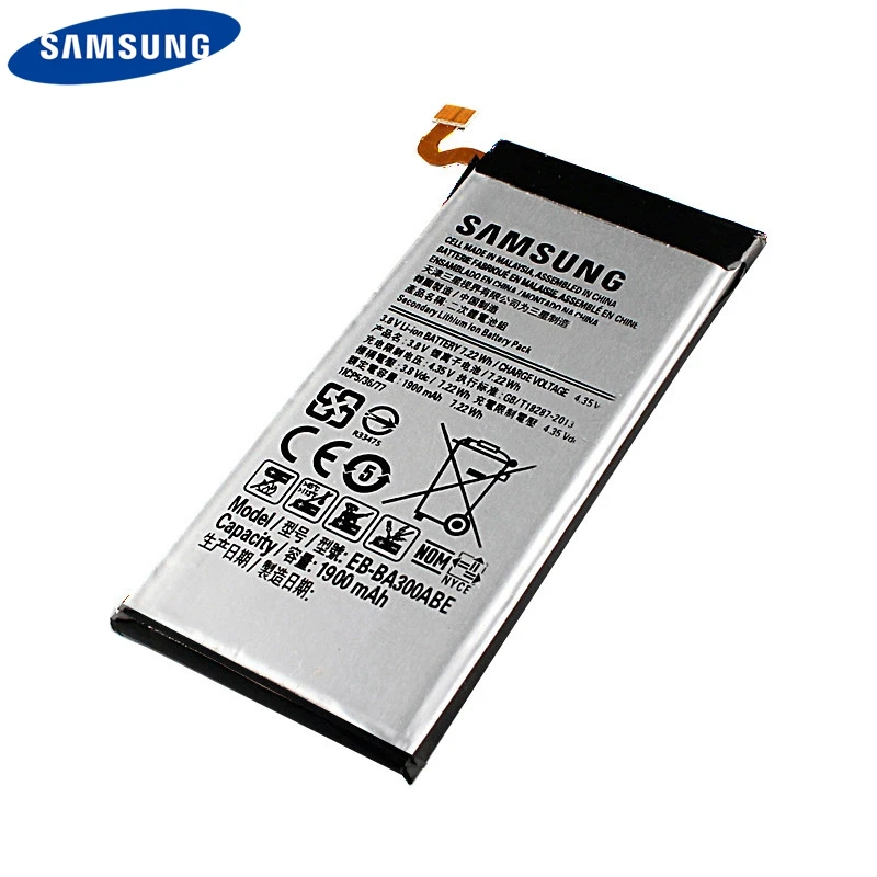 Оригинальная запасная аккумуляторная батарея для телефона SAMSUNG GALAXY A3 A3000 A3009 A300X
