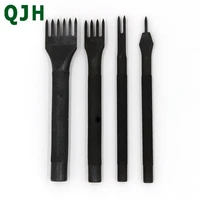 1 2 4 6 teeth diamond cut 2 mm black handmade leather tools sculpting tools 4mm pitch leather drilling stitching punch