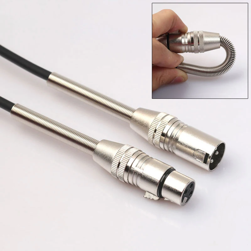 DOITOP 3 Pin jack Audio XLR Microphone 1.8m 5m 10m Extension Cord Cable Male to Female for Mixer Amplifiers |