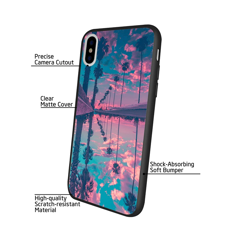 DIFFRBEAUTY чехол для телефона iPhone 6 6S Plus X XR 5 SE сценическая фотография Кокосовая пальма
