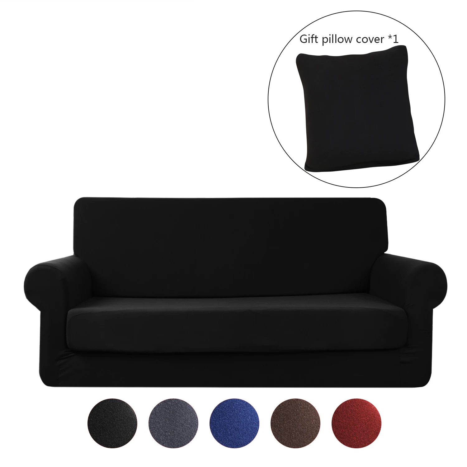 Стрейч диван Slipcover 2-шт. Диван-крышка мебель протектор диване Микро волокно супер мягкий прочный с эластичным дном