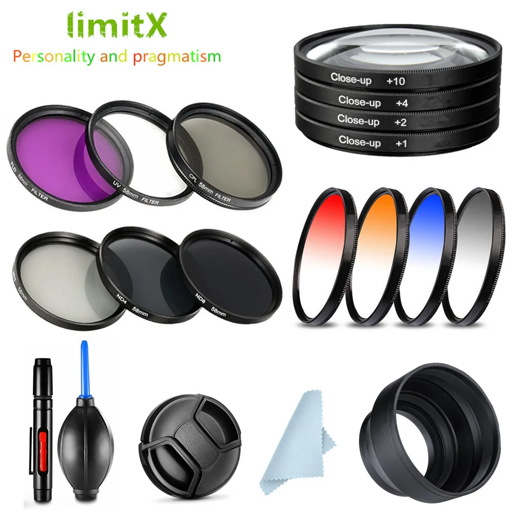 UV CPL ND FLD Градуированный фильтр крупным планом и бленда объектива ручка для Fujifilm X