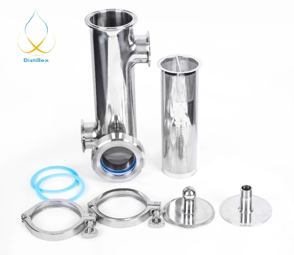 Clamp 3 &quot(OD91mm) боковой порт 2x2&quot(OD64mm) корзина для джина объем ароматической корзины