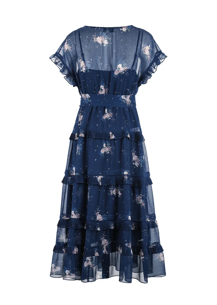 Платье с оборками и принтом Vero Moda | 31837B506