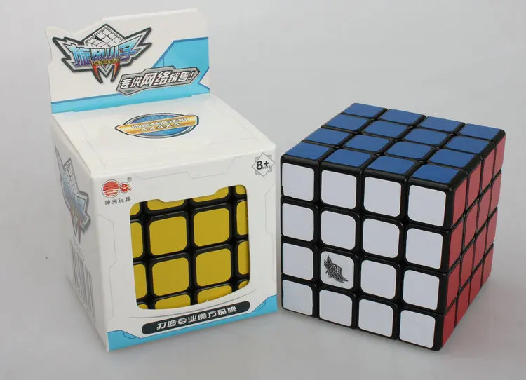 Cyclone Boys Jisu G4 4x4 Cube Черный/Stickerless Cubo Magico Твист Головоломка обучающая игрушка подарок идея Прямая - Цвет: Черный