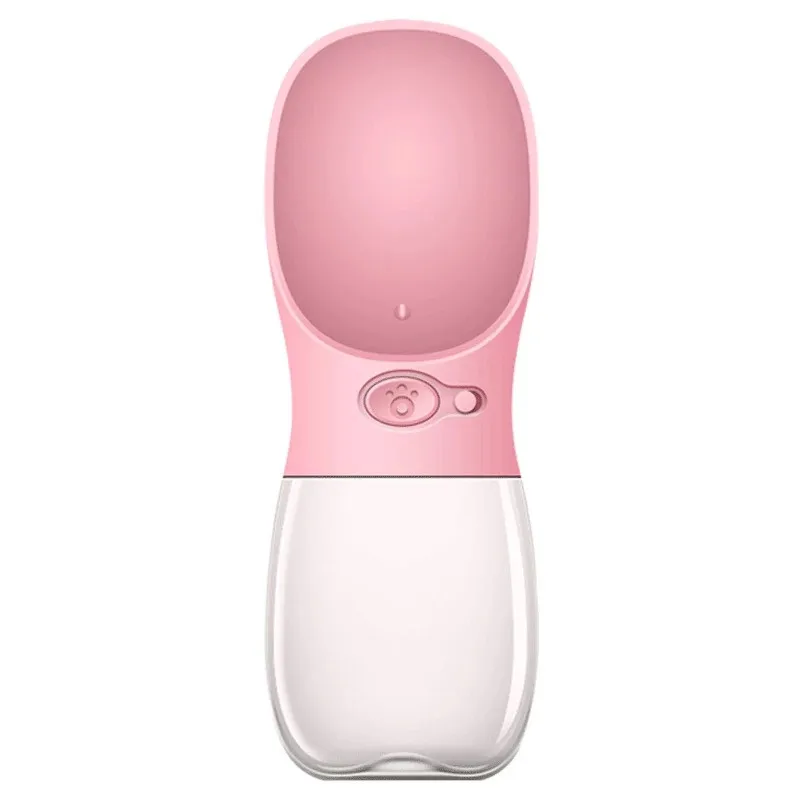 Pink 350/480/550 мл Портативный собака бутылка для воды маленький большой собаки путешествия Щенок Кот Поильник бульдог диспенсер для воды Фидер - Цвет: Pink