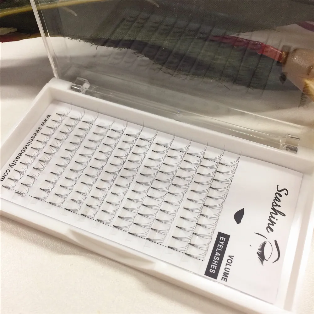 

1 Tray 4D Eyelashes Extension Short Steam Natural Long Private Label Eylashes Hand Made 100% Silk Eyelashes False Free Shipping