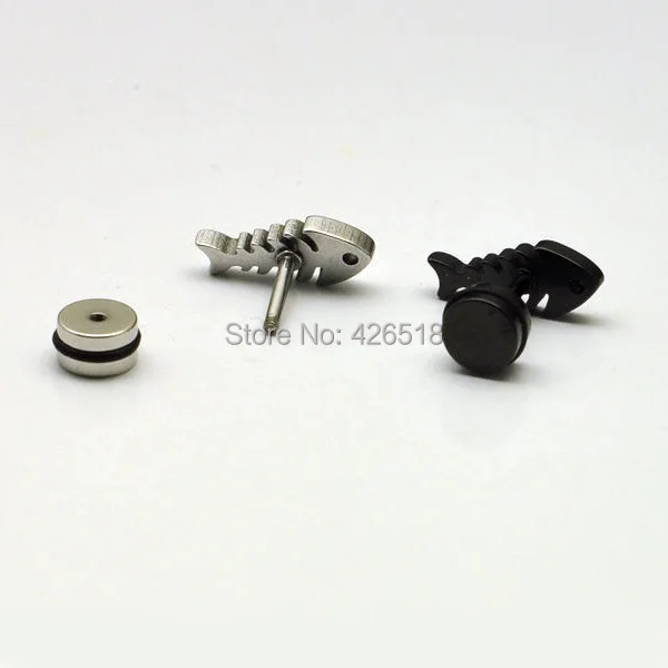 Мужские серьги гвоздики из титановой стали в стиле панк|earring 2013|steel sofaearring making |