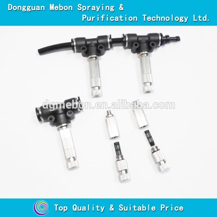 

free shipping,low pressure long fine mist nozzle with 1/4" fitting,micro fog anti-blocked nozzle with 1/4" connector