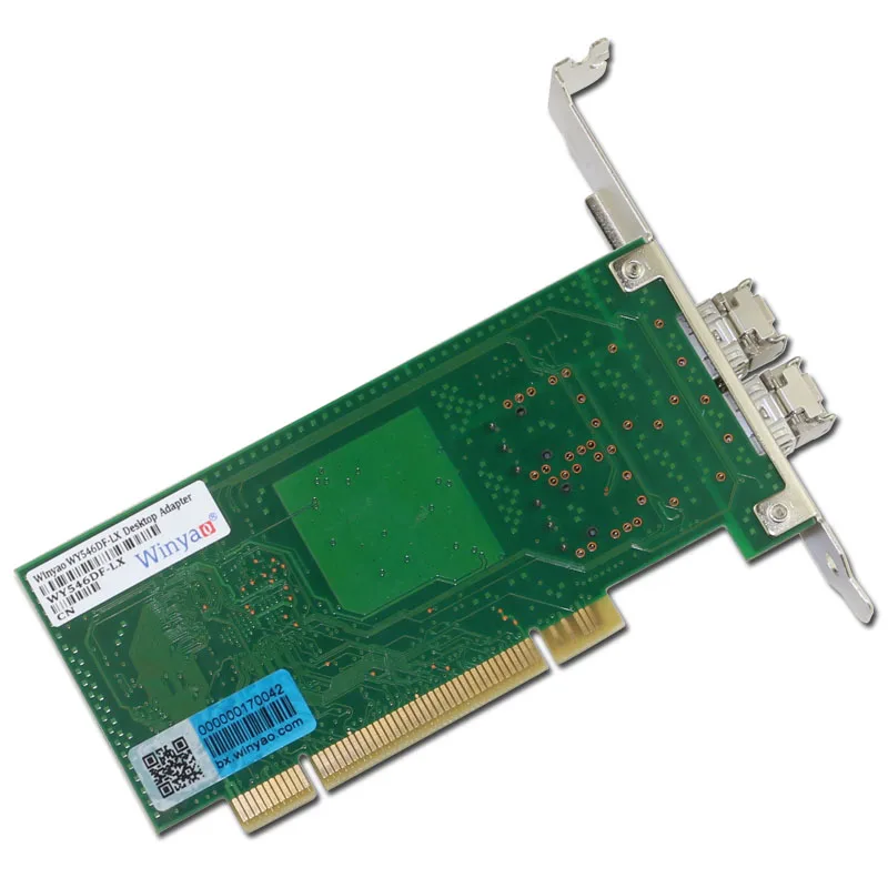 Winyao WY546DF-LX PCI настольная 2-портовая гигабитная волоконная lan Карта для 82546 PWLA8490LX