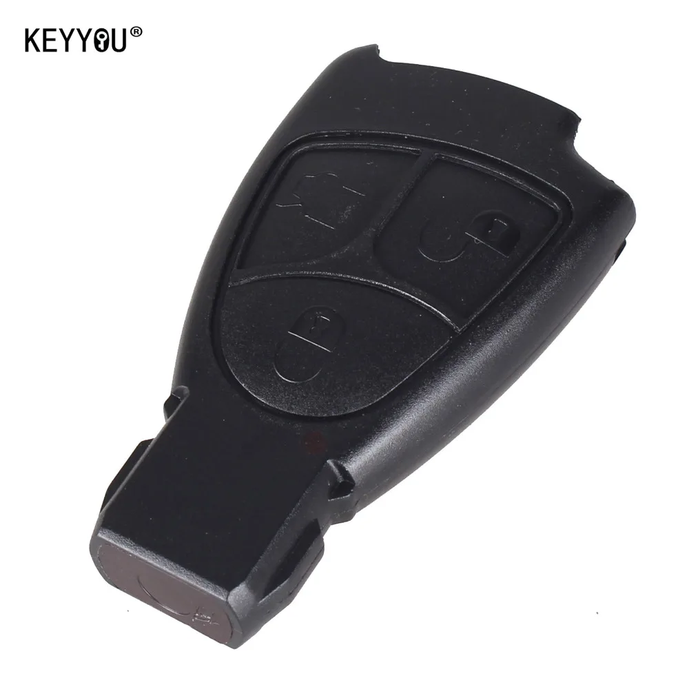 KEYYOU 10 шт./лот, 3 кнопки дистанционного ключа, чехол для MERCEDES BENZ B C CL E S CLS CLK SL ML SLK