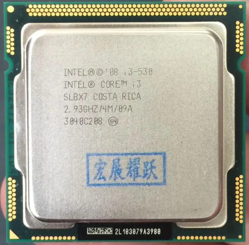 Процессор Intel Core i3 530 (4 Мб кэш памяти 2 93 ГГц) ЦП LGA 1156 100% рабочий процессор для