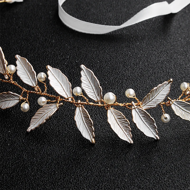 Miallo модные свадебные украшения для волос ручной работы с белыми листьями