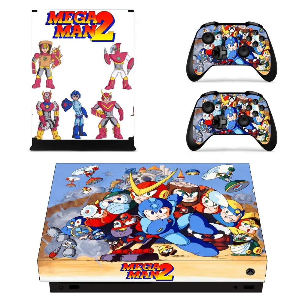 Mega Man 2 Skin Sticker Decal For Microsoft Xbox One X Console and Controllers Skins Stickers for Vinyl | Электроника