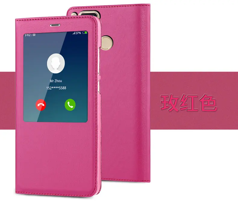 xiaomi mi A1 Case high quality PU Leather Smart Flip Cover For 5x mi5x with View Window |