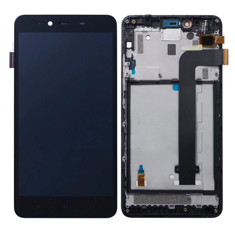 Черный цвет 5 ''ЖК дисплей для Xiaomi Redmi Note 2 ЖК сенсорный экран дигитайзер сборка