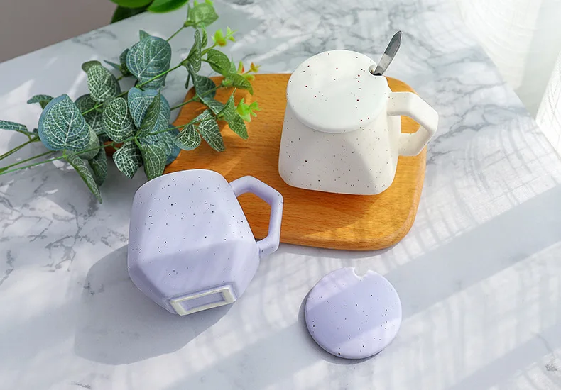 Керамическая кофейная кружка, чашка для молока, сока, воды, посуда для напитков, однотонная, карамельный цвет, чашка для чая, простая и креативная Новизна Кружки