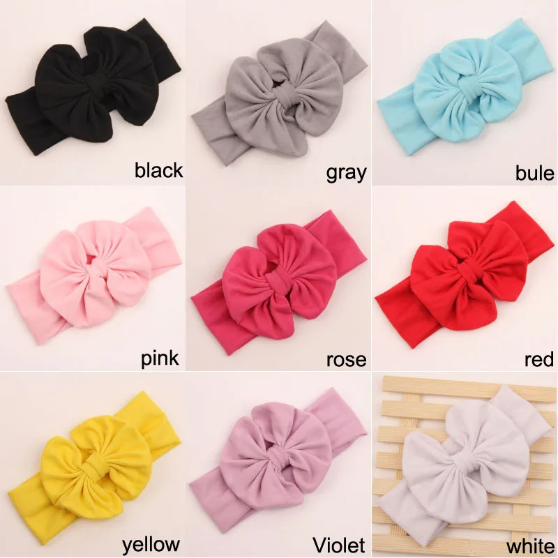 

10 pcs/lot Cotton Messy bow headwraps, messy bow headband, floppy bow headband