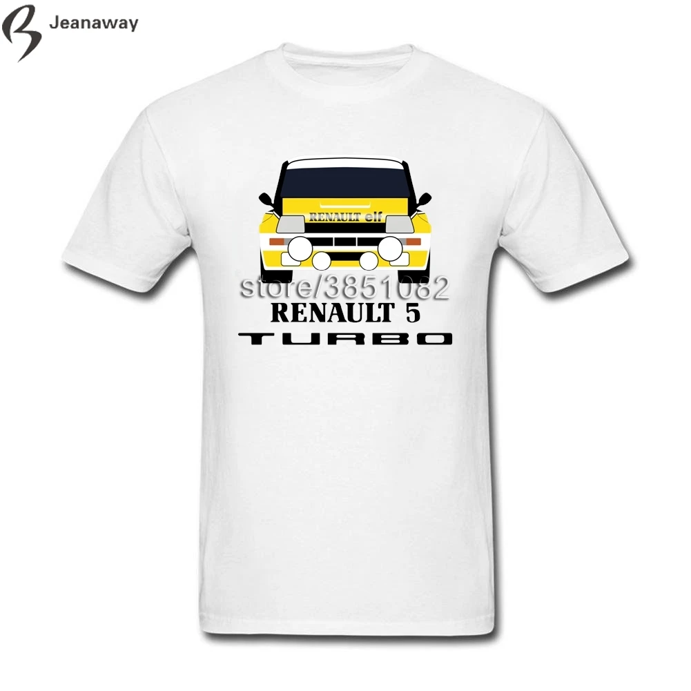 Последние разработки Для мужчин футболка Renault 5 Turbo короткий рукав 100% хлопок с