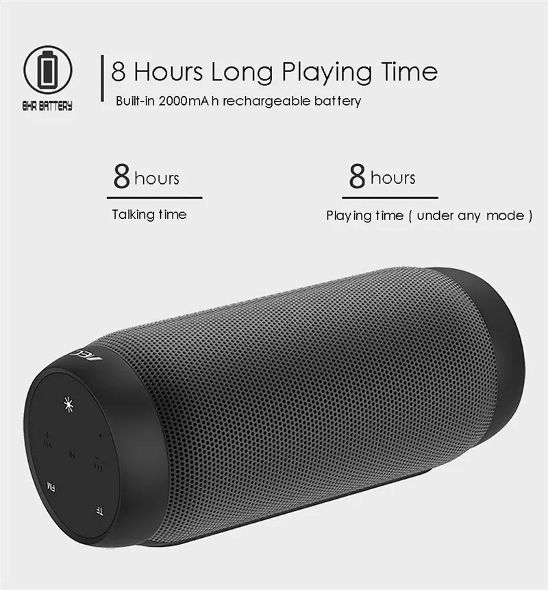 AEC BQ615, портативный беспроводной Bluetooth NFC динамик, ПК, вибрирующий светодиодный динамик, супербасовый сабвуфер для велосипеда, звуковая коробка