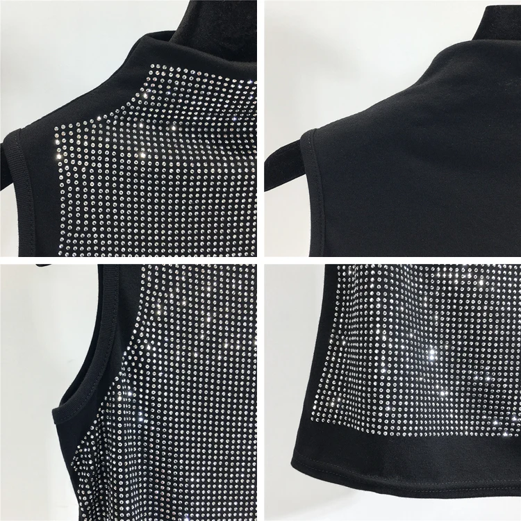 Пуловер женский с высоким воротником универсальный облегающий Топ без рукавов