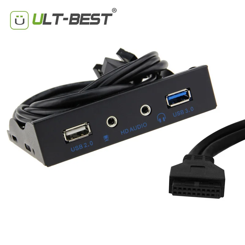 Ult best USB 3 0 передняя панель с аудио кронштейном материнская плата 20pin к + 2