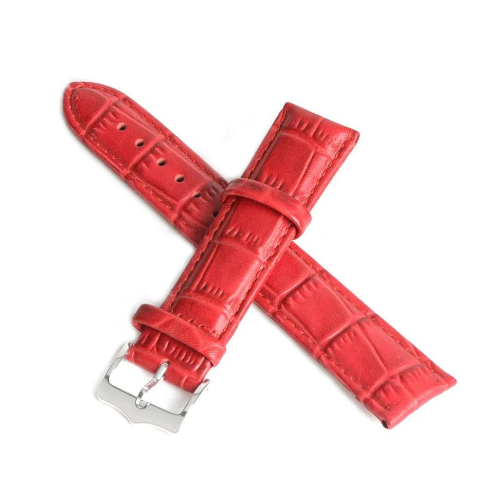 16 мм Высокое качество Натуральная кожа водонепроницаемый анти пот замена часы