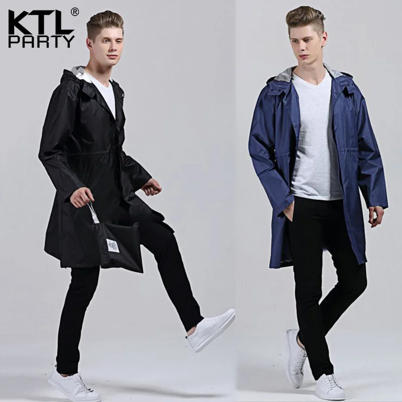 KTLPARTY симпатичный мужской светильник дышащая накидка пончо от дождя модный плащ