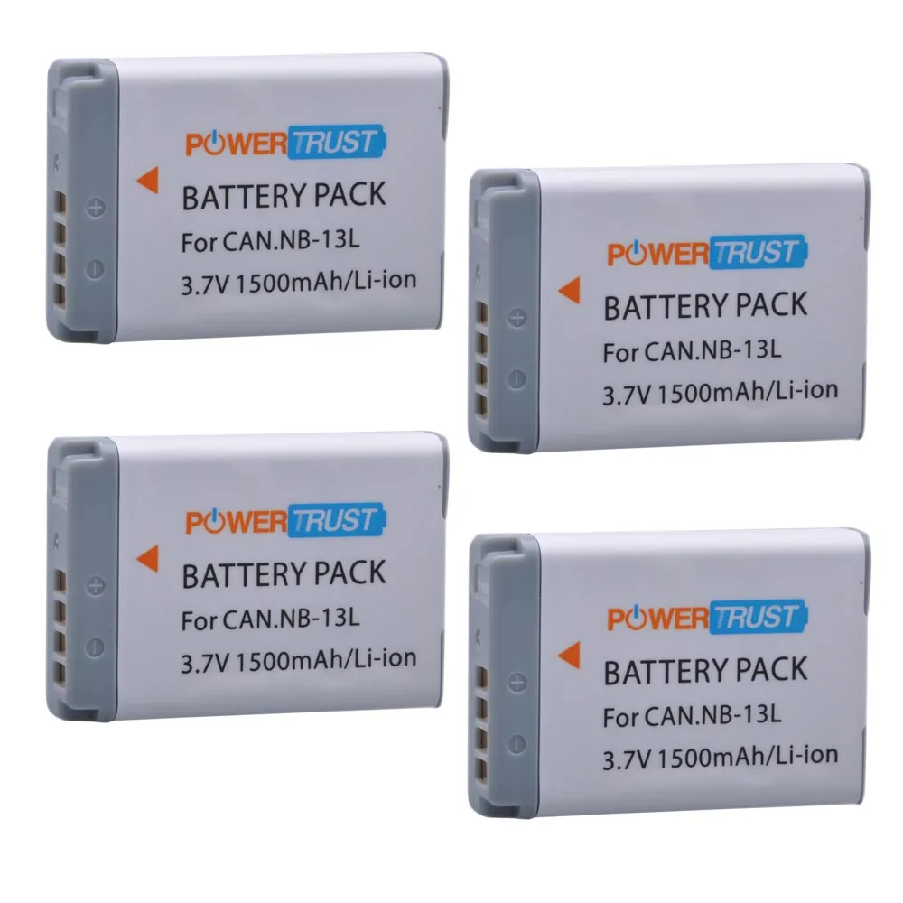 4PC 1 шт. 1500 мАч NB-13L NB 13L NB13L Аккумулятор для Canon PowerShot G5X G7X G9X G7 X Mark II G9 X, SX620 SX720 SX730 HS Цифровой Камеры - Цвет: 4PC