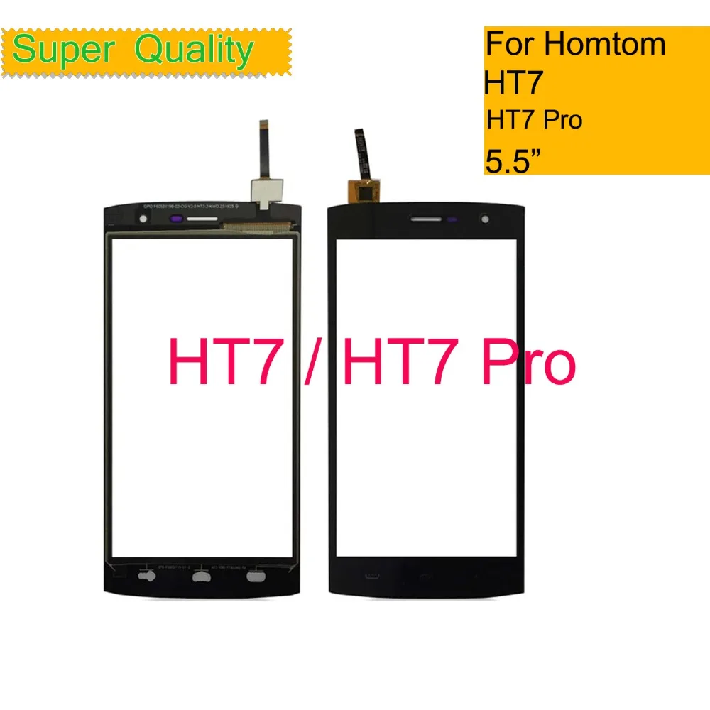 10 шт./лот 5 ''для Homtom HT7 Pro Сенсорный экран дигитайзер панель сенсор Переднее