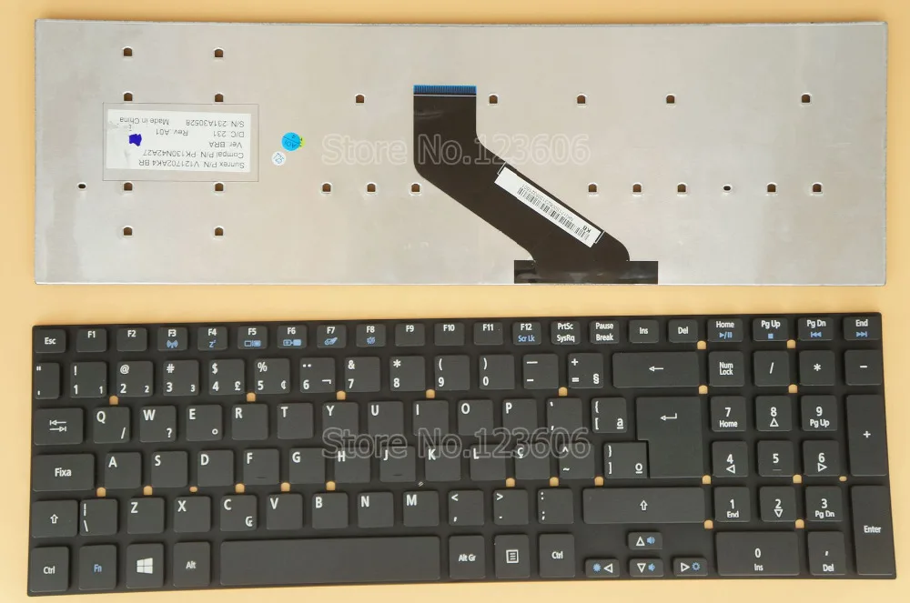 Новая Клавиатура Для Acer Aspire V3 7710 7710G 772G E1 731G 572G 572P Ноутбук Teclado Бразилии