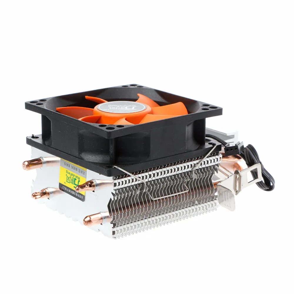 2 Heatpipe Алюминиевый ПК охлаждающий вентилятор для процессора Intel 775/1155/1151 AMD