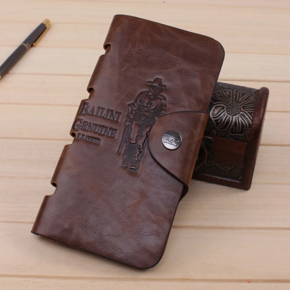

Vintage Designer Men Long Wallets Antique Bifold Wallets ID Card Holder Pocket Purse Bag Gift Mens Credit Card Clip Monederos