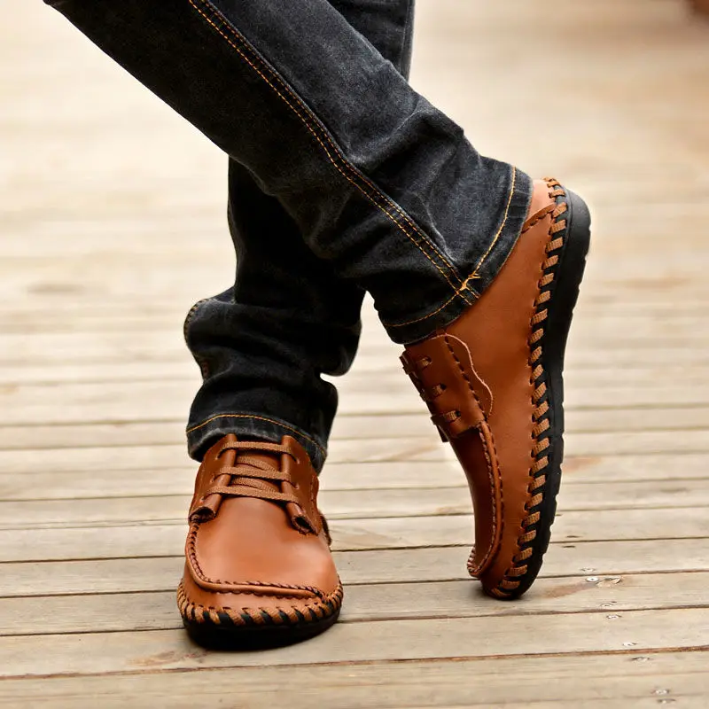 Sycatree 2018 Winter Summer Genuine Cow Leather Casual Shoes for Men Luxury Flats Brand Men's Sneakers Zapatos De Hombre | Обувь