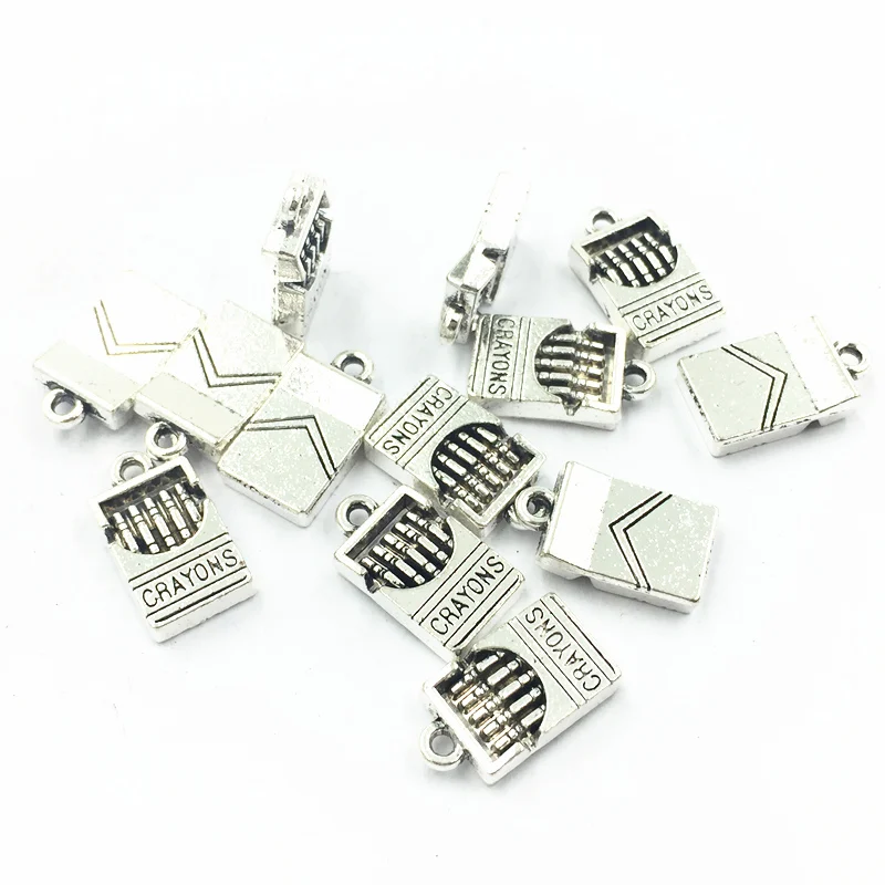 20 шт. античный серебряный тон Подвески Симпатичные металла сигареты Craft Jewelry